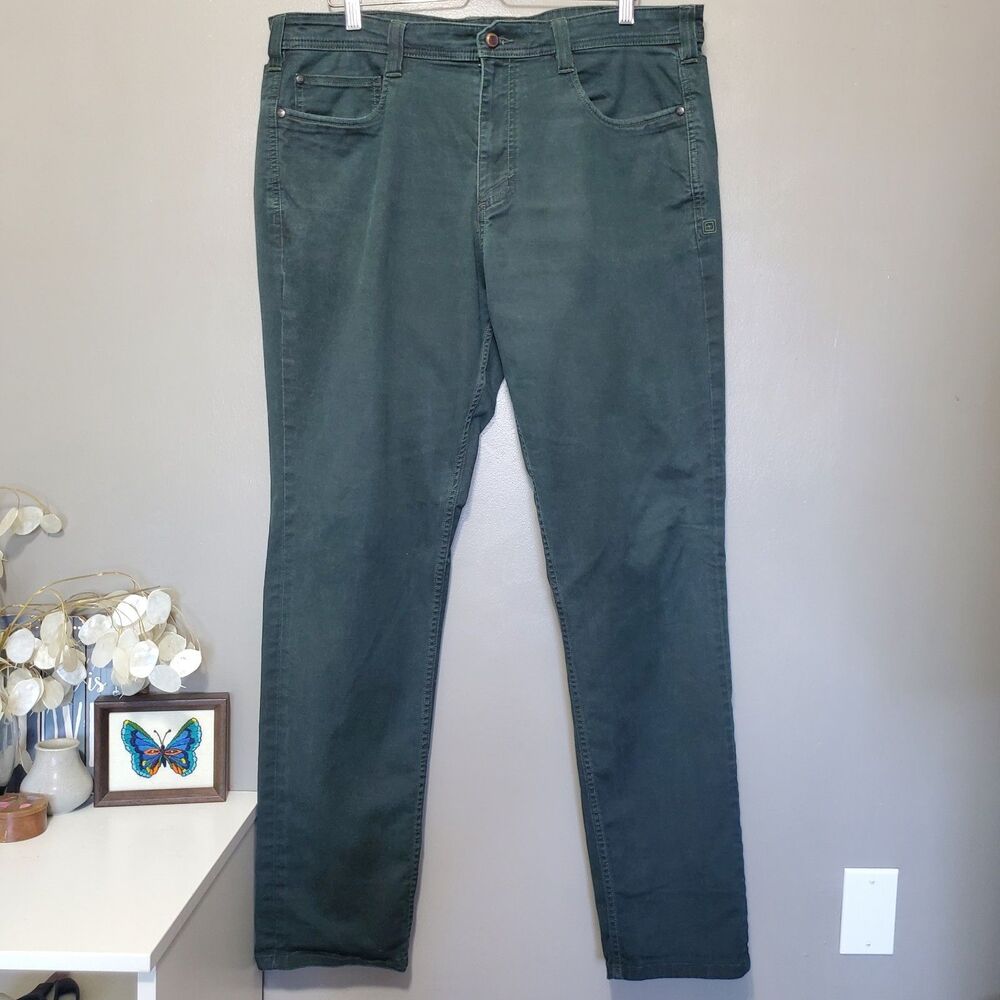 5.11 Tactical Green Pants Mens Size 38 X 34 Straight Leg Pockets Stretch